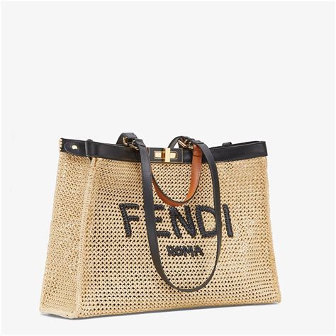 fendi raffia bag|best raffia tote bag.